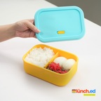 700 ML Silicone Lunch Box with Divider | 2 Colorways Available