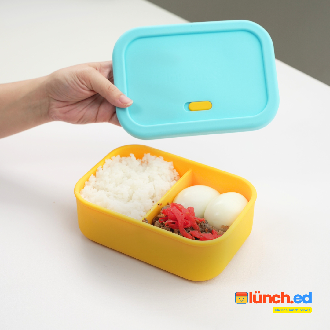 700 ML Silicone Lunch Box with Divider | 2 Colorways Available