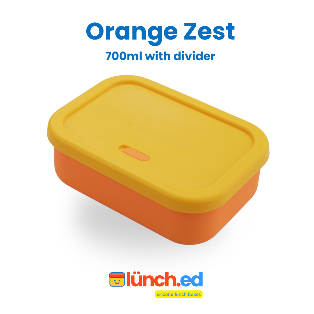 700 ML Silicone Lunch Box with Divider | 2 Colorways Available