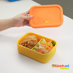 700 ML Silicone Lunch Box with Divider | 2 Colorways Available