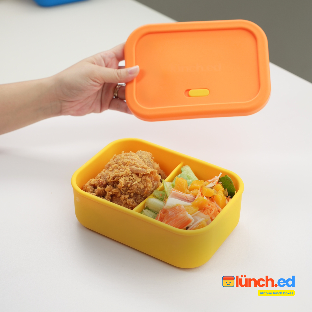 700 ML Silicone Lunch Box with Divider | 2 Colorways Available