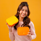 700 ML Silicone Lunch Box with Divider | 2 Colorways Available