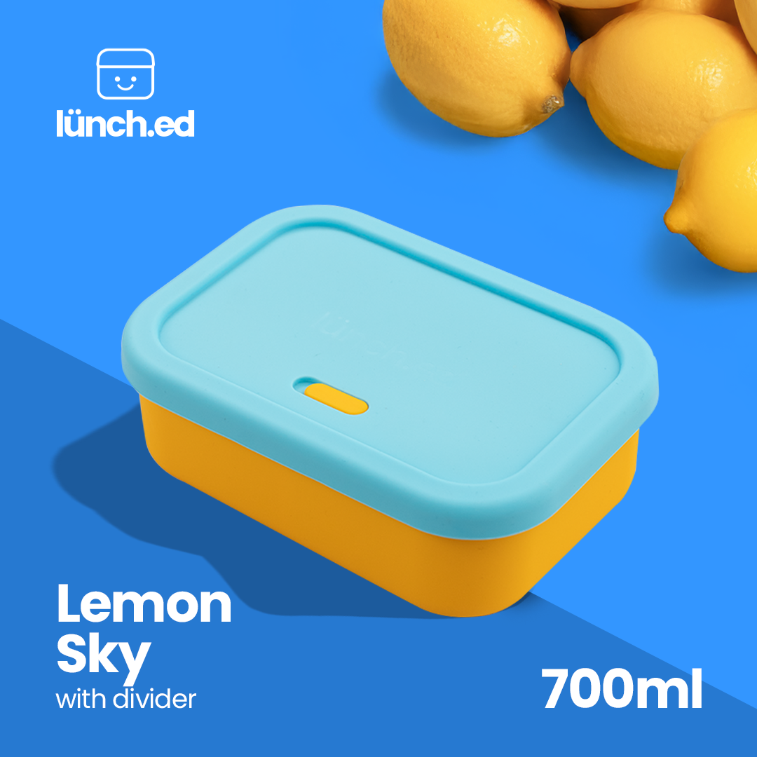 700 ML Silicone Lunch Box with Divider | 2 Colorways Available